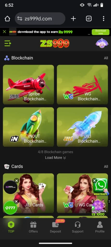 zs999 blockchain games